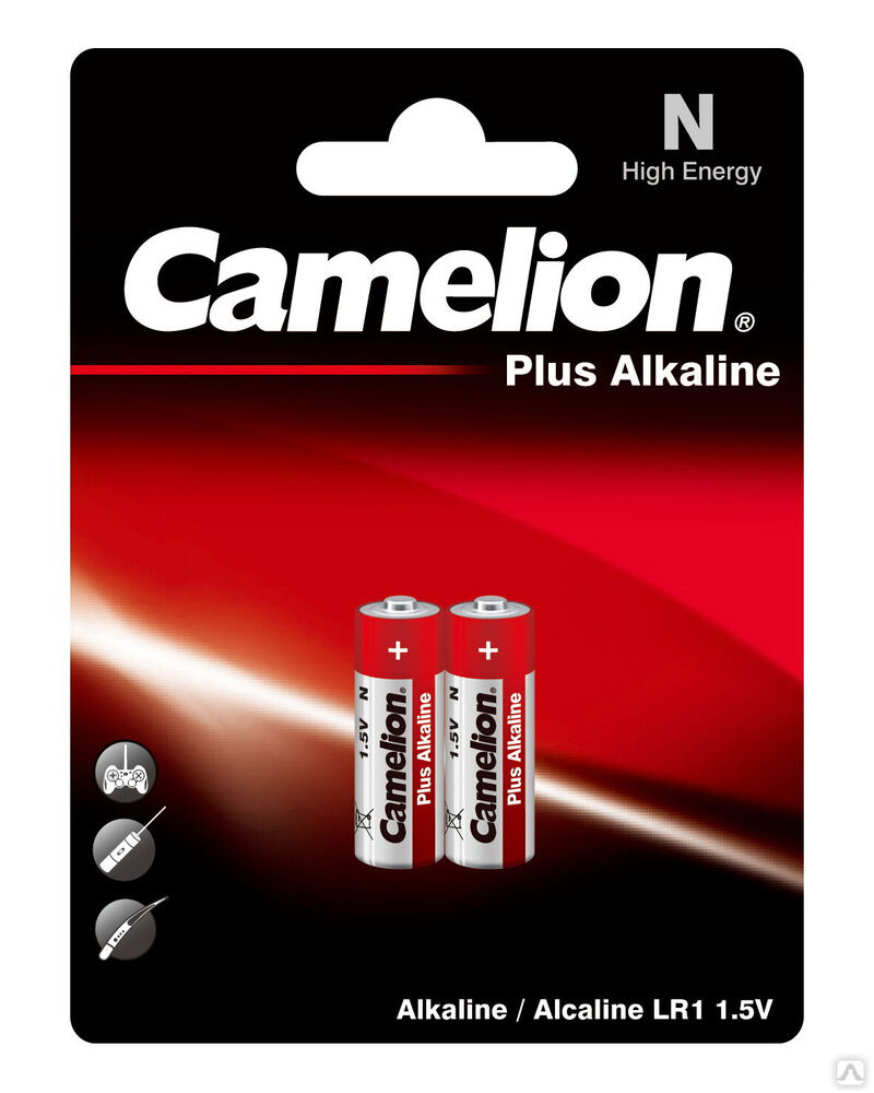 Camelion LR1 Plus Alkaline BL-2 (LR1-BP2, батарейка,1.5В) CAMELION