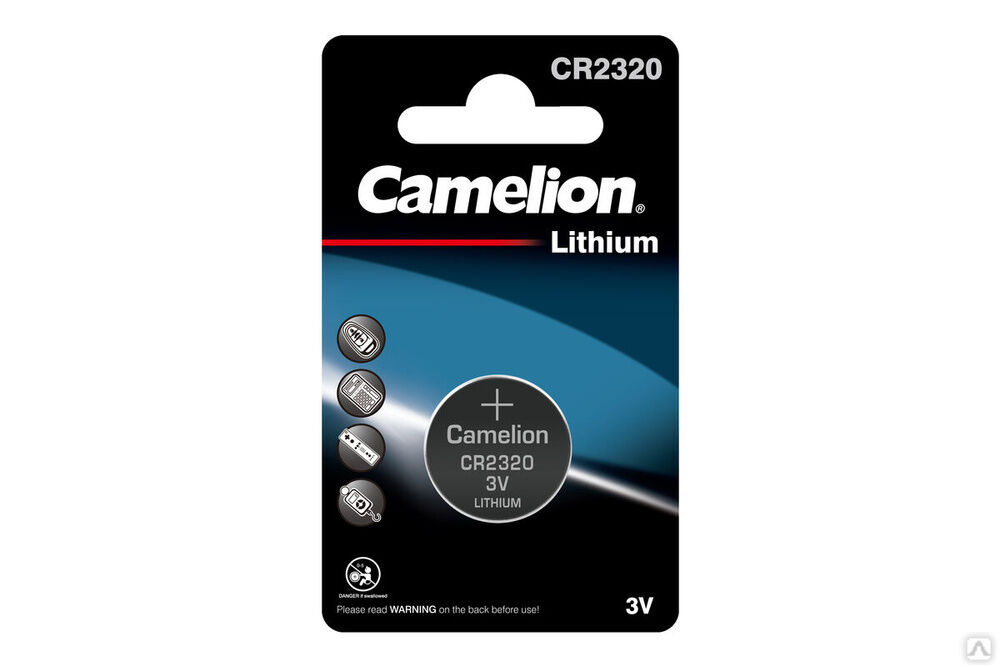 Camelion CR2320 BL-1 (CR2320-BP1, батарейка литиевая,3V) CAMELION