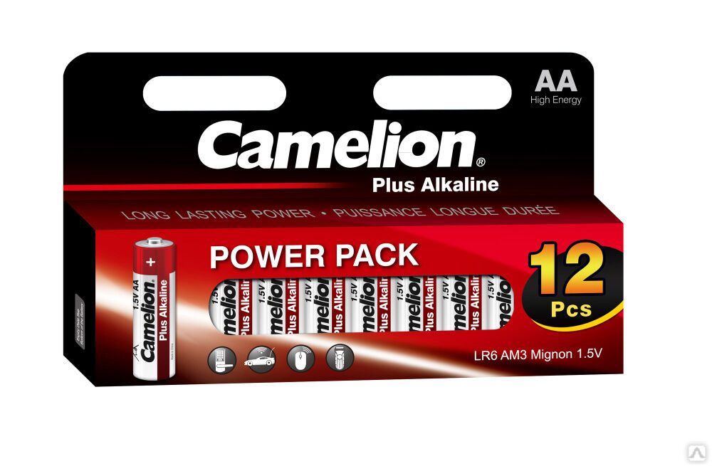 Camelion Plus Alkaline BL12 LR6 (LR6-HP12, батарейка,1.5В) CAMELION