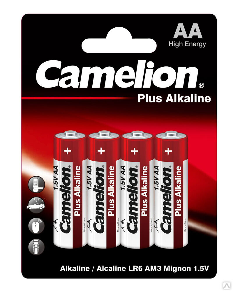 Camelion Plus Alkaline BL4 LR6 (LR6-BP4, батарейка,1.5В) CAMELION