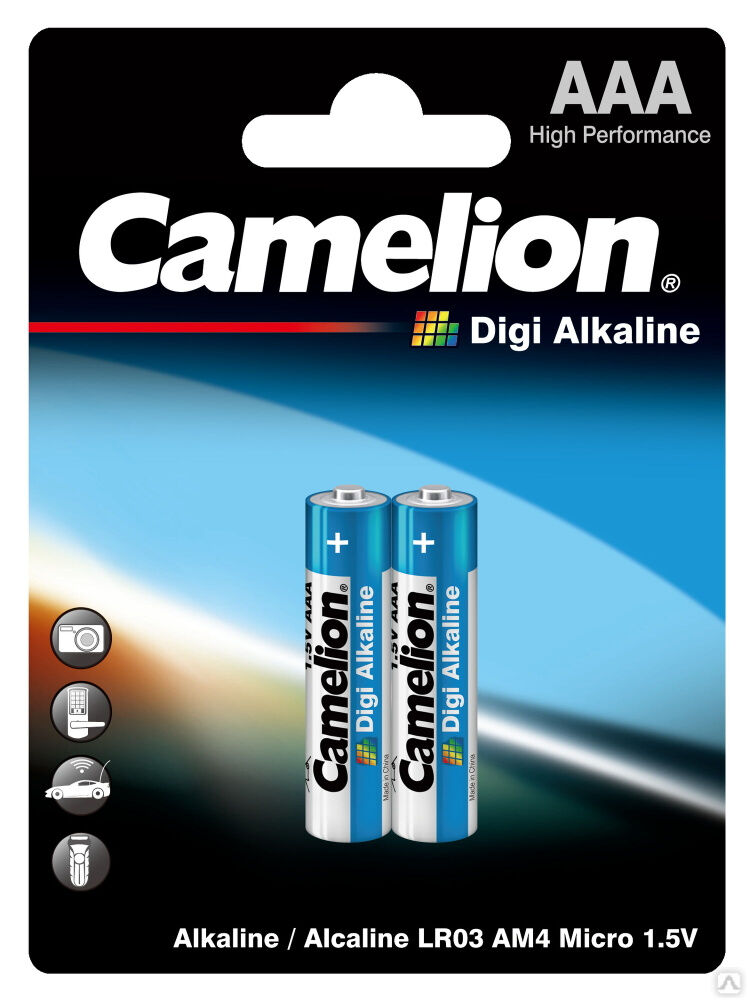 Camelion DIGI BL-2 LR03 (LR03-BP2DG, батарейка,1.5В) CAMELION