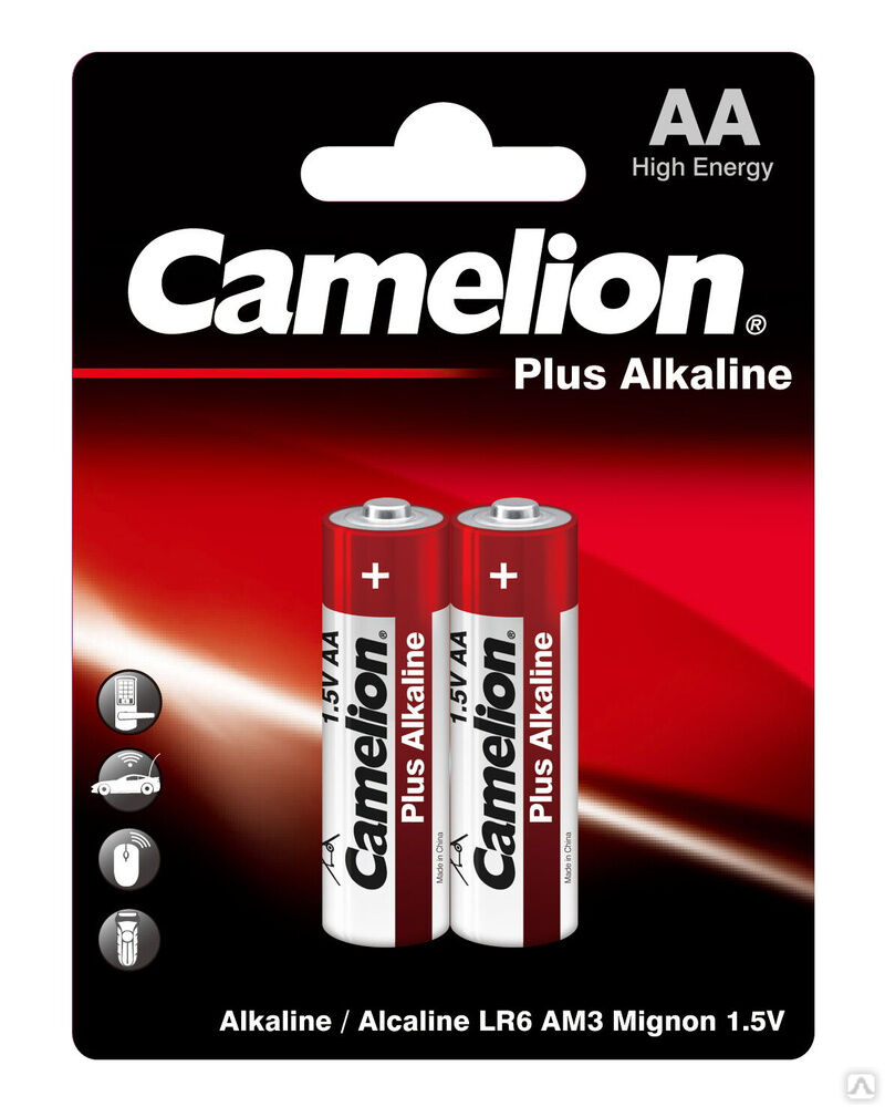 Camelion Plus Alkaline BL2 LR6 (LR6-BP2, батарейка,1.5В) CAMELION