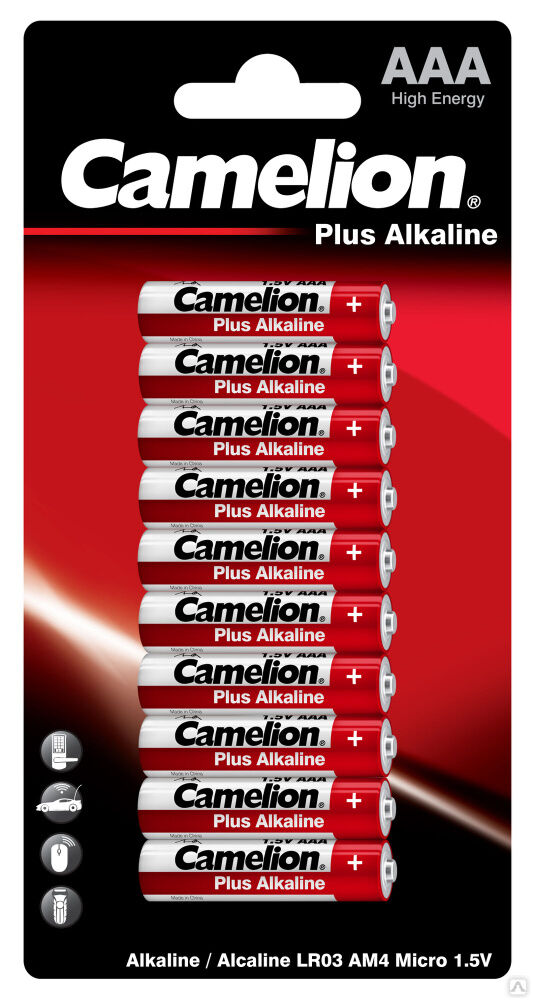 Camelion Plus Alkaline BL10 LR03 (LR03-BP10, батарейка,1.5В) CAMELION