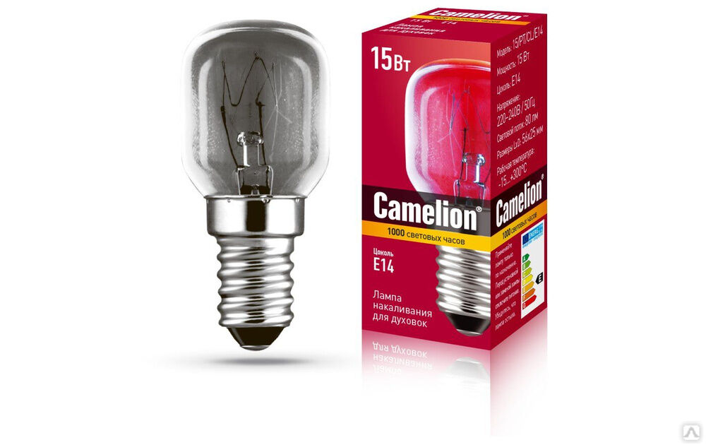 MIC Camelion 15/PT/CL/E14 (Эл.лампа накал.для духовок) CAMELION