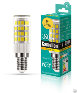Лампа электрическая светодиодная LED4-S105/830/E14 4Вт 220В CAMELION 