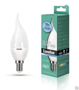 Лампа электрическая светодиодная LED10-CW35/845/E14 10Вт 220В CAMELION 