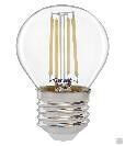 Лампа светодиодная GLDEN-G45S-12-230-E27-6500 1/10/100 Шар G-45 Филамент прозрачный 12 Вт