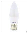 Лампа светодиодная GLDEN-CF-10-230-E27-6500 Свеча матовая 10 Вт 38х112 мм