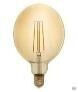 Лампа светодиодная GLDEN-G125S-8-230-E27-2700 Золотая Филамент прозрачный G125 8 Вт 