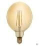 Лампа светодиодная GLDEN-G125S-8-230-E27-2700 Золотая Филамент прозрачный G125 8 Вт