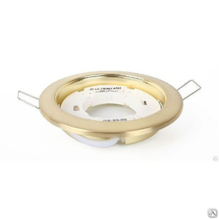 Светильник настенно-потолочный GX-53-05 металлический встраиваемый матовое золото 220 В, Ultraflash #1