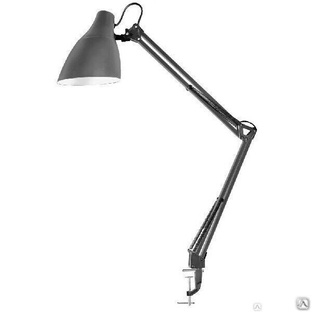 Светильник настольный KD-335 C09 светло-серый с струбциной 230V 40W E27 Camelion #1