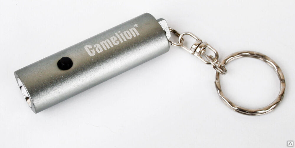 Camelion LED18-1R (фонарь-брелок, металлик, овал, 1 LED, 4xG3 в компл., алюм, блистер) CAMELION