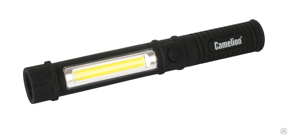 Сamelion LED51521 (фонарь-ручка, COB LED+1W LED, 3XR03, пластик, магнит, клипса, блистер) CAMELION