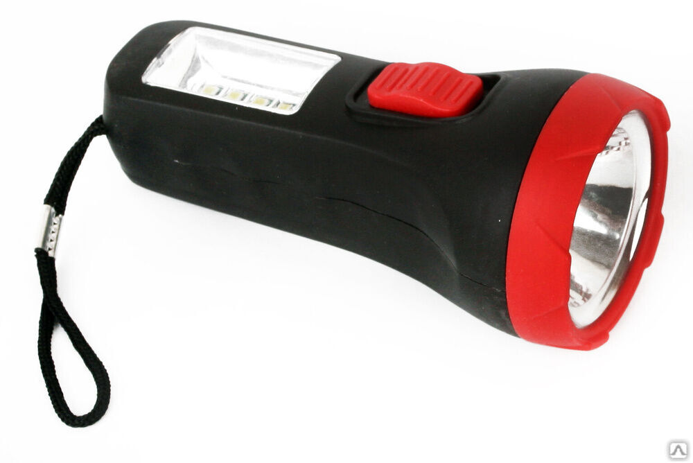 Ultraflash LED16014 (фонарь, черный, 1 + 4SMD LED, 2 реж, 1XR6, пласт, блист-пакет) ULTRAFLASH