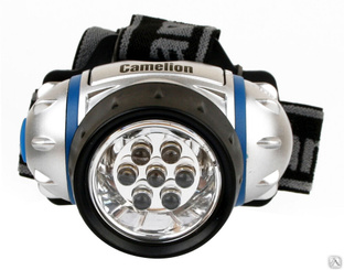 Camelion LED5310-7F3 (фонарь налобн, металлик, 7LED, 3 реж, 3XR03 в компл, пласт, блист) CAMELION #1