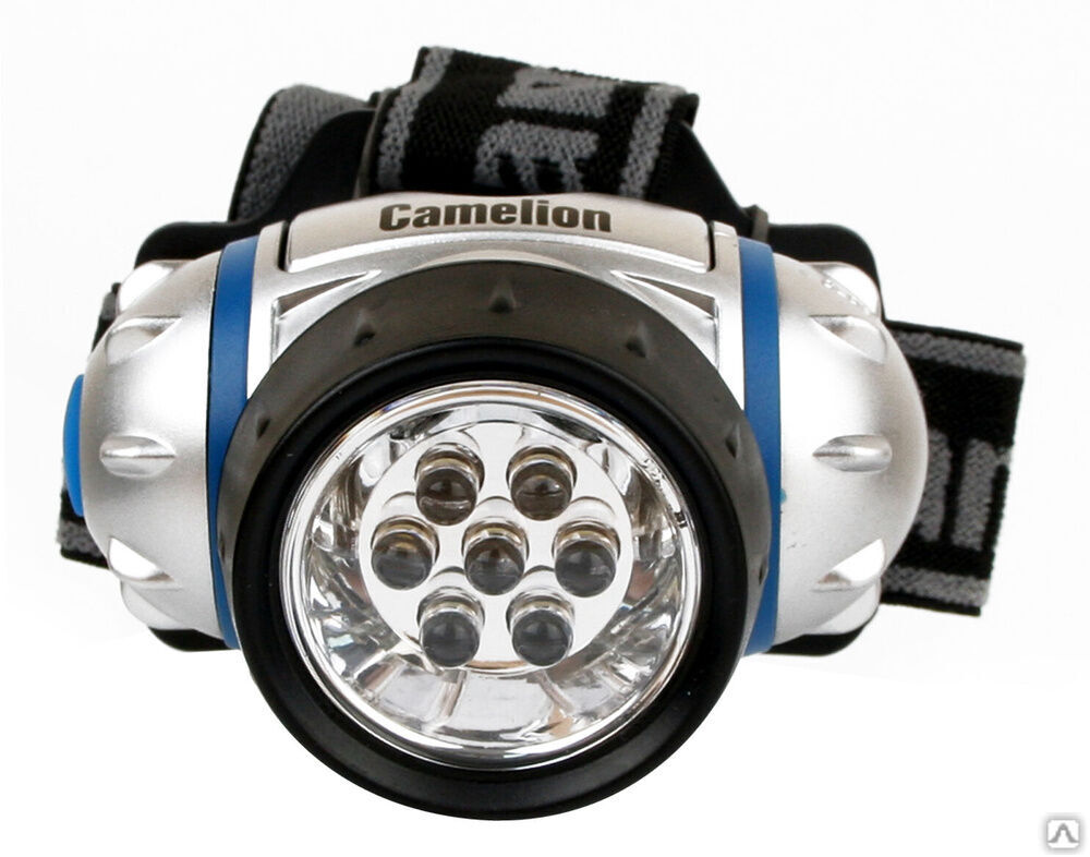 Camelion LED5310-7F3 (фонарь налобн, металлик, 7LED, 3 реж, 3XR03 в компл, пласт, блист) CAMELION