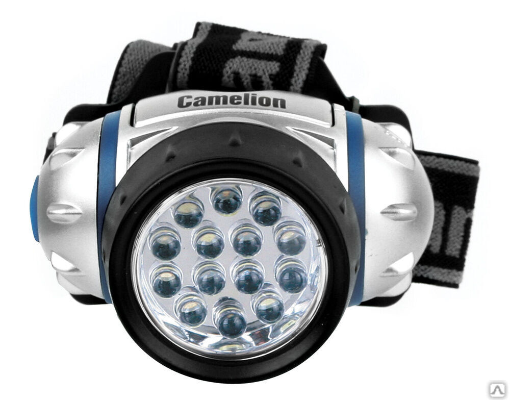 Camelion LED5312-14F4 (фонарь налобн, металлик, 14LED, 4 реж, 3XR03 в компл, пласт, блист) CAMELION