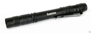 Camelion LED51517 (фонарь, черн., LED XPE, 3 реж 2XLR03 в компл., алюм., откр. блистер) CAMELION #1