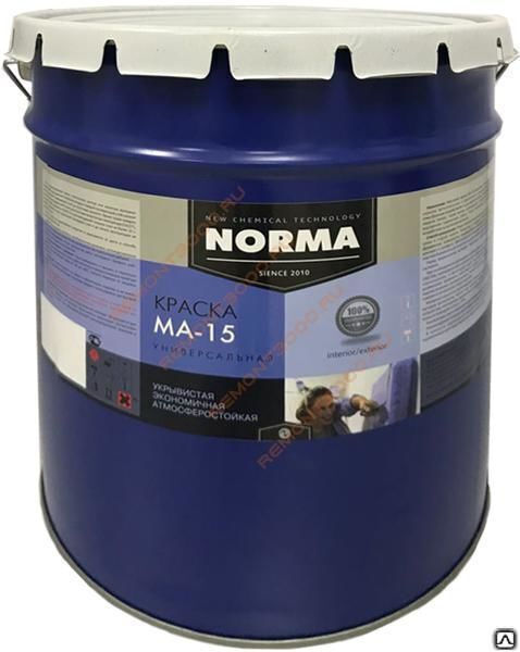 Краска МА-15 Сурик 25 кг Новоколор атмосферостойкий для всех поверхностей