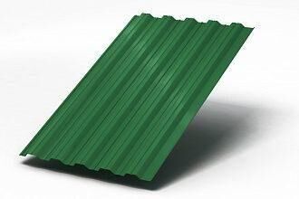 Профнастил НС-35 0,5 мм зеленый лист гофролист кровельный МЕТАЛЛ ПРОФИЛЬ