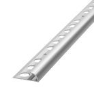 Раскладка-уголок под плитку анодированный алюминий универс 7-10 мм внутренняя 2,7 м серебро