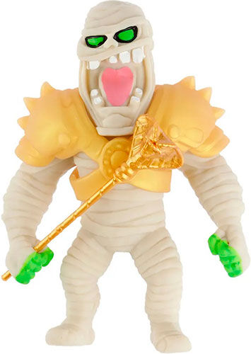 Тянущаяся фигурка 1 Toy MONSTER FLEX COMBAT, Мумия с золотым посохом-кобра, 15 см MONSTER FLEX COMBAT Мумия с золотым по