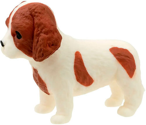 Тянущаяся фигурка 1 Toy Прокачка для собачки, серия 3, Кавалер-спаниель-банан, 10 см, пакет с окном Прокачка для собачки