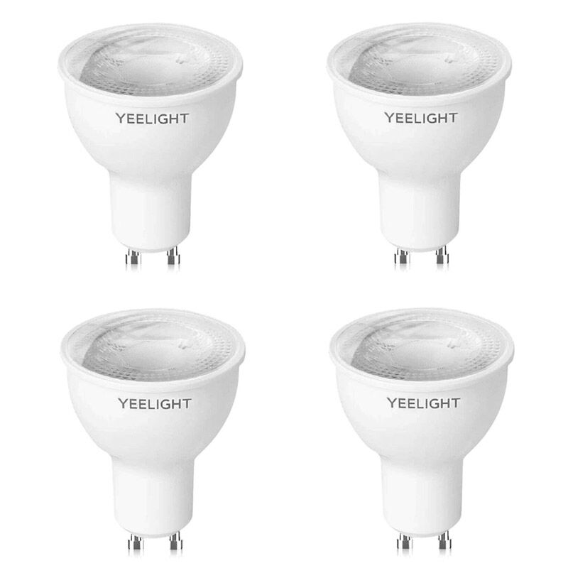 YGYC0120005WTEU, Умная лампа Yeelight Smart Bulb W1 GU10, 350лм, свет - теплый белый, рефлектор