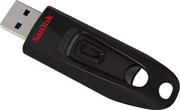 Флеш-накопитель Sandisk USB Flash Ultra 3.0 256 Gb пластик черный