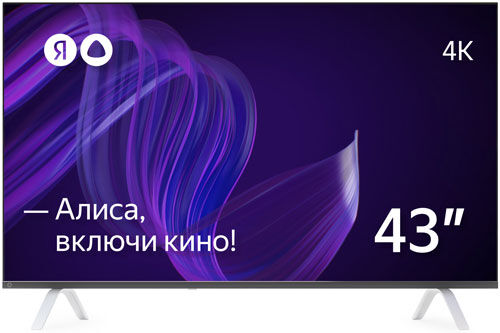 4K (UHD) телевизор Яндекс Умный телевизор с Алисой 43