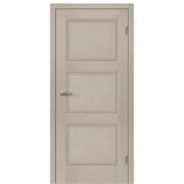 Дверь межкомнатная Трилло глухая Hardflex ламинация цвет ясень 80x200 см (с замком и петлями) МАРИО РИОЛИ