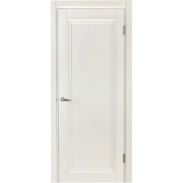 Дверь межкомнатная глухая Нобиле полипропилен ламинация цвет 80x200 см белый (с замком) МАРИО РИОЛИ