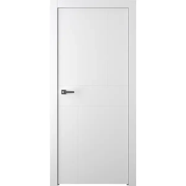 Дверь межкомнатная Лацио 2 глухая эмаль цвет белый 60x200 см
