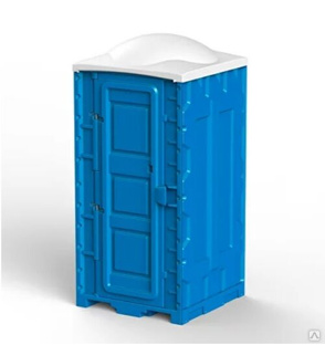 Туалетная кабина "ЕвроСтандарт" синего цвета #1