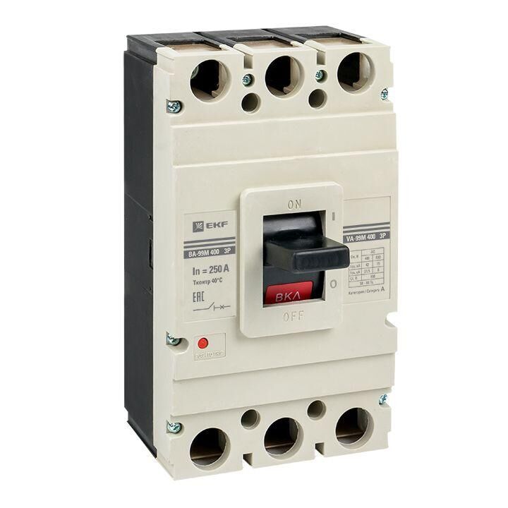 Выключатель автоматический 3п 400/250 А 42кА ВА-99М PROxima EKF mccb99-400-250m