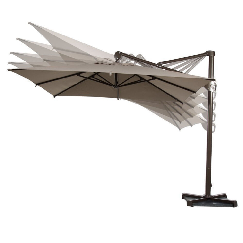 Зонт для кафе AFM-250SDB-Dark Beige(2,5x2,5) Afina