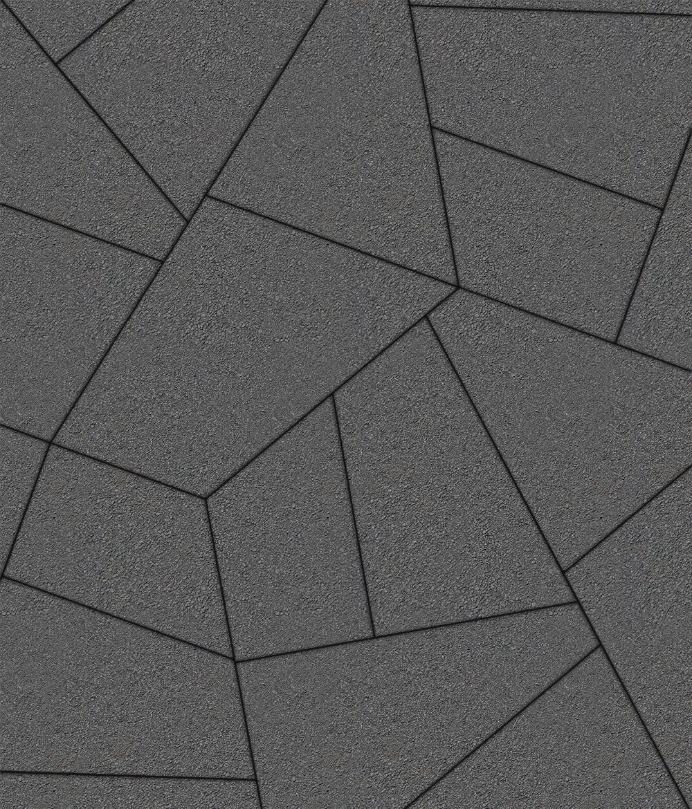 Тротуарная плитка Оригами Стандарт Серый 80 мм