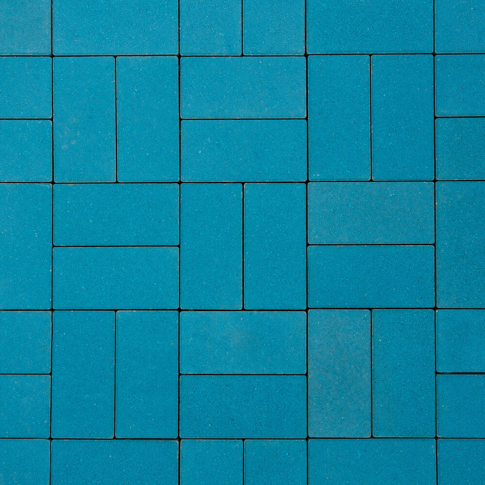 Тротуарная плитка Ла-Линия 100х200 мм Гранит Синий 60 мм