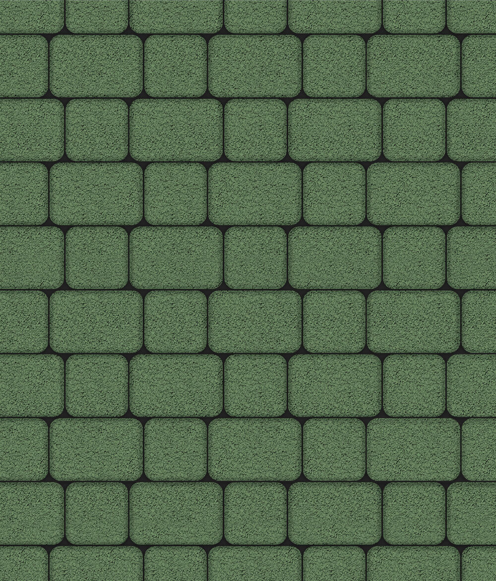 Тротуарная плитка Классико комплект из 2 плит Гранит Зеленый 60 мм