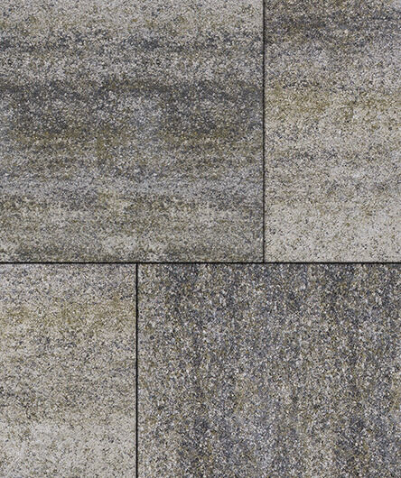 Тротуарная плитка вибропрессованная Квадрум 600х600 мм Искусственный камень Габбро 80 мм
