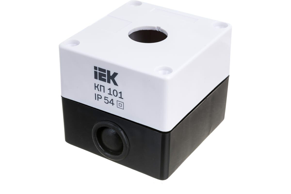 IEK BKP10-1-K01 Корпус КП101 для кнопок, 1 место, белый ABS