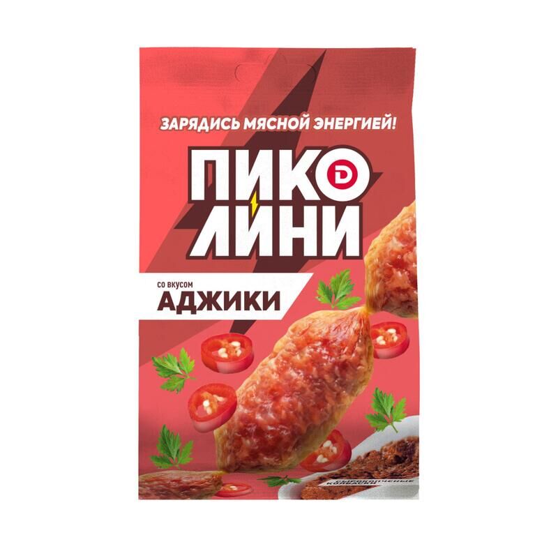 Колбаски Дымов Пиколини со вкусом аджики сырокопченые 50 г