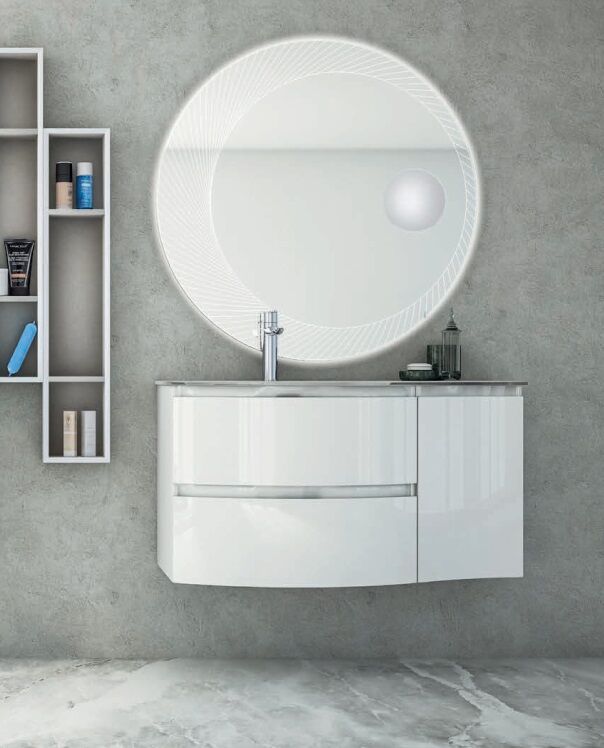 Мебель для ванной Cezares Vague 104-L Bianco Lucido