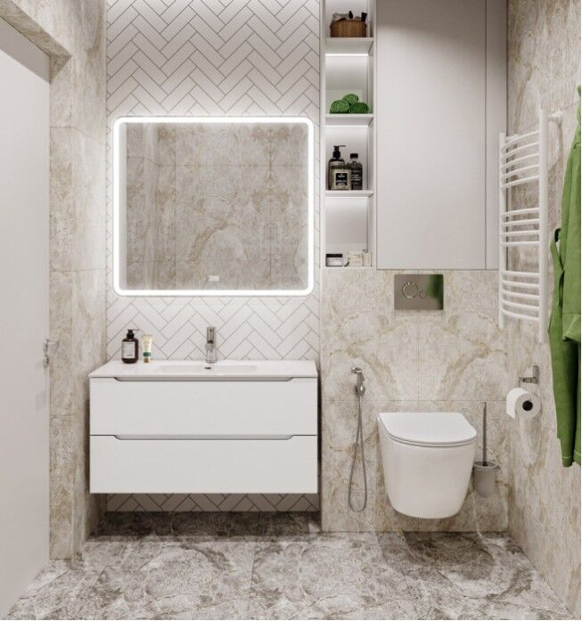 Мебель для ванной BelBagno Etna-900-BB900ETL Bianco Opaco