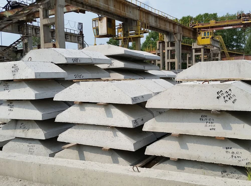 Плита бетонная фундаментная