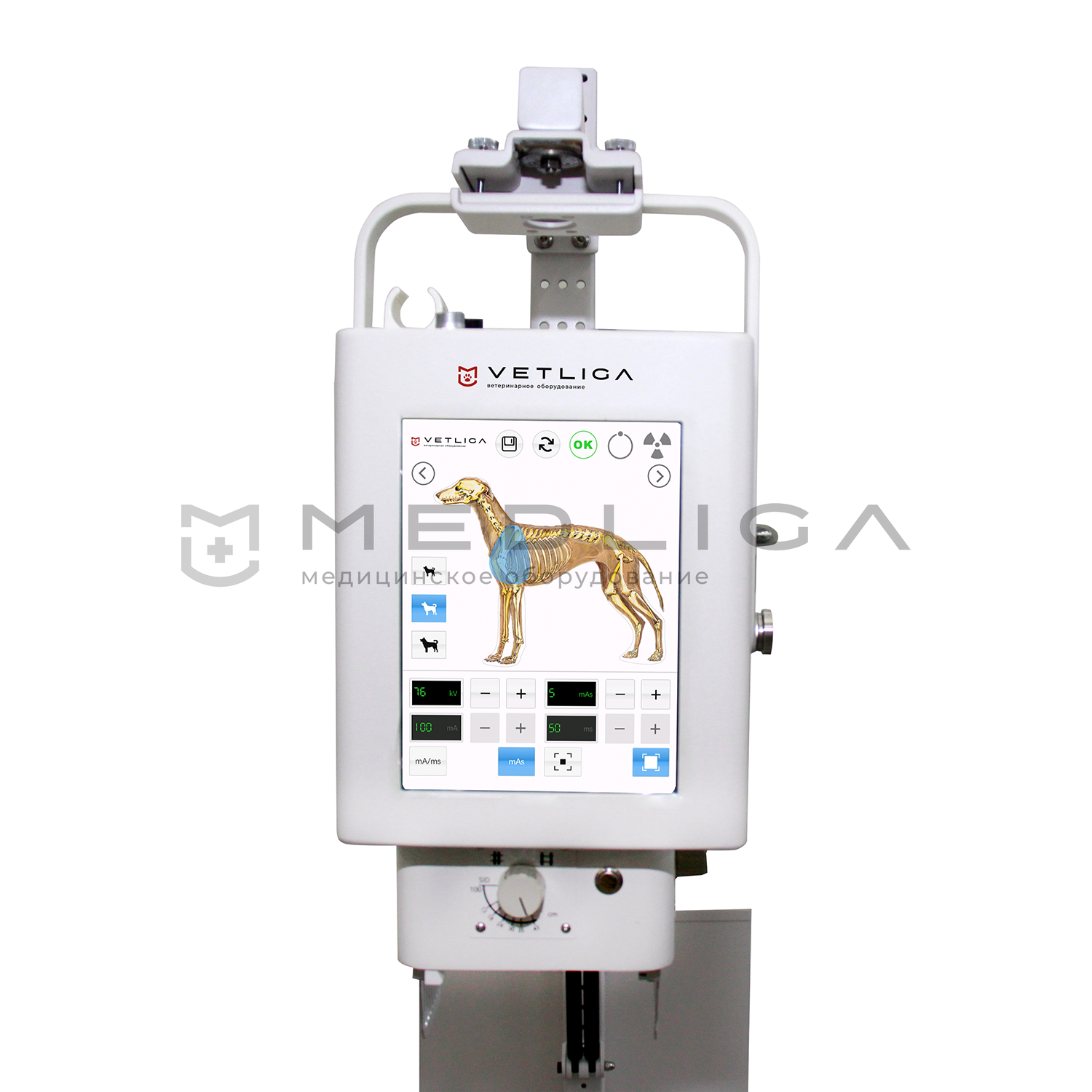 Цифровая мобильная рентгеновская система VETLIGA PR-5 Vet