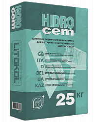 Однокомпонентная гидроизоляционная смесь HIDROCEM, LITOKOL