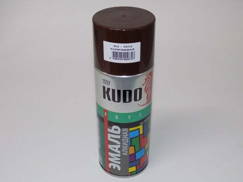 Эмаль коричневая Kudo KU-1012 520 мл (аэрозоль)