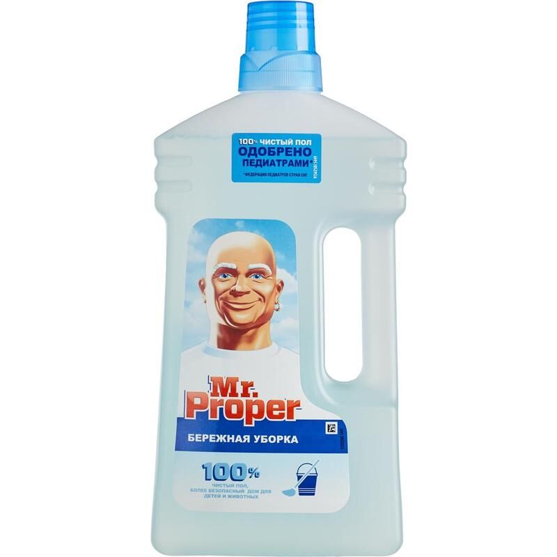 Средство для мытья пола Mr.Proper Бережная уборка 1 л Mr. Proper